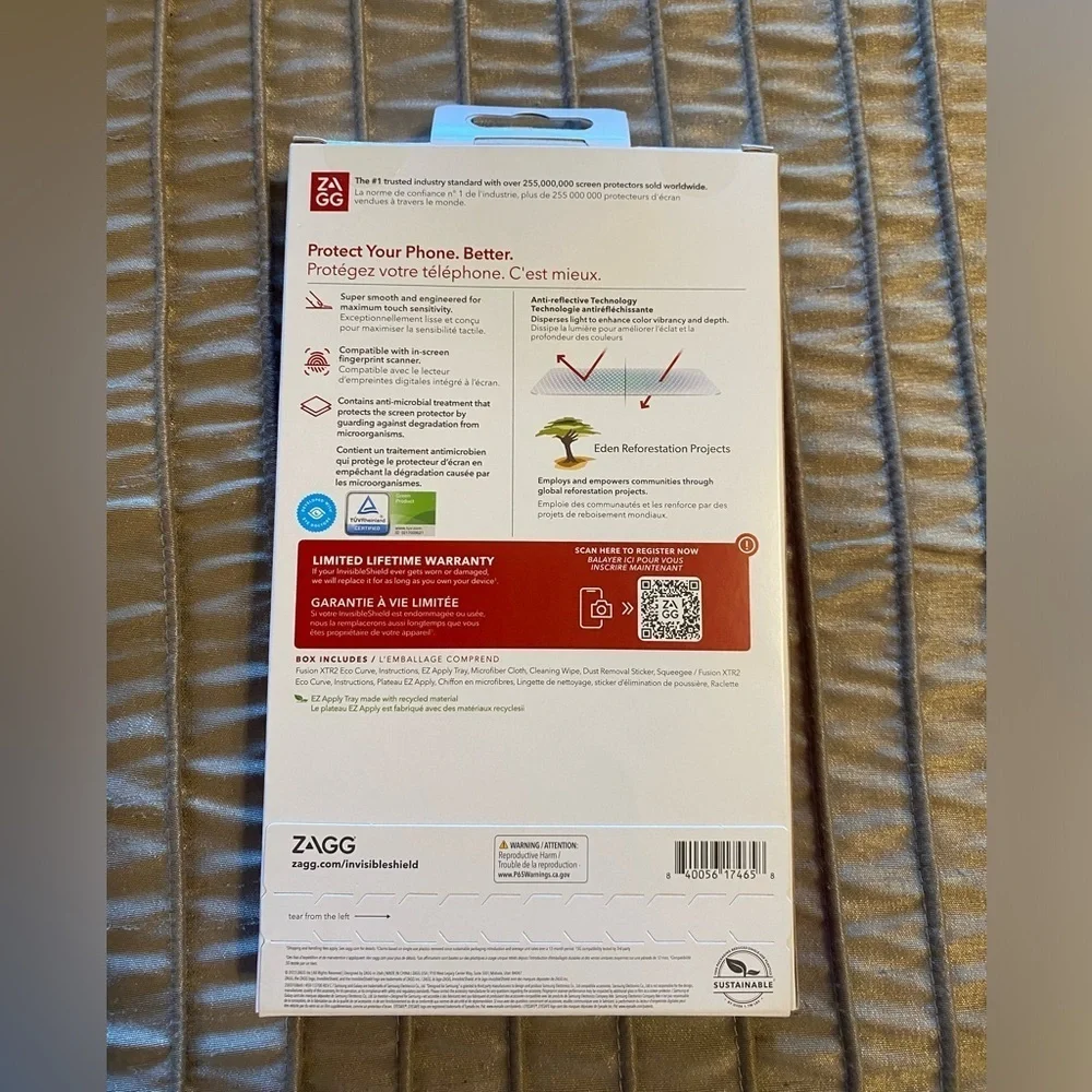 NEW - ZAGG Invisible Shield Fusion Curve XTR2 Eco for Samsung Galaxy S23 Ultra